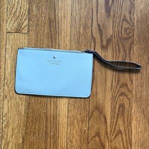 Kate spade small slate gray wristlet